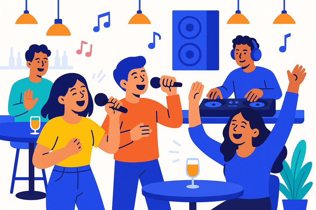 Karaoke app illustration